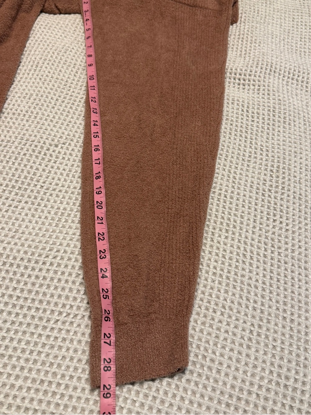 Barefoot Dreams CozyChic Lite Rib Blocked Pants 🤎 | Medium | Tierra | EUC - Picture 7 of 14